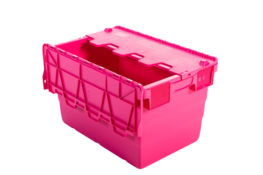 pink tote bin