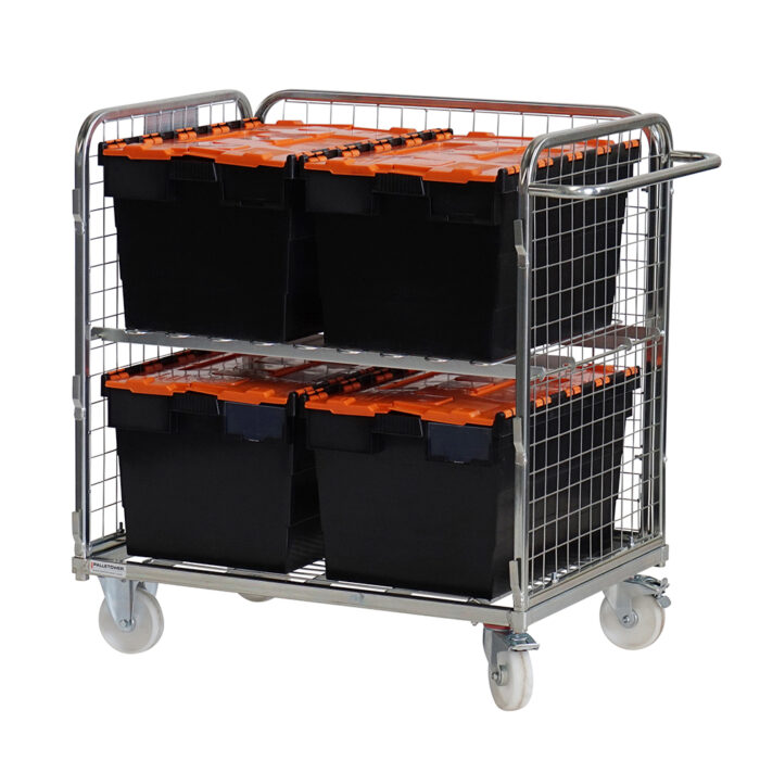 Three Sided Compact Merchandise Picking Trolley - Image 4