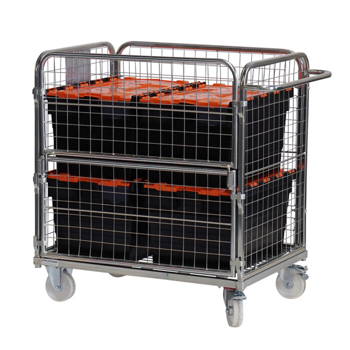 Four-sided-compact-merchandise-picking-trolley 4