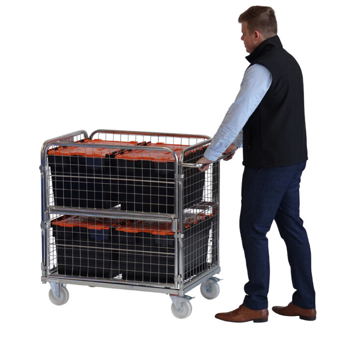 Four-sided-compact-merchandise-picking-trolley 3
