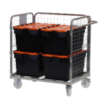 Three Sided Compact Merchandise Picking Trolley