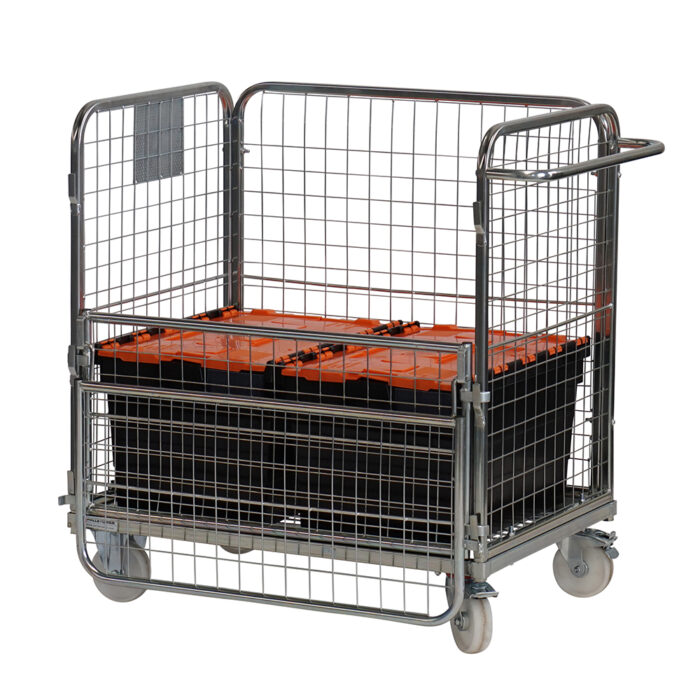 Four-sided-compact-merchandise-picking-trolley 5